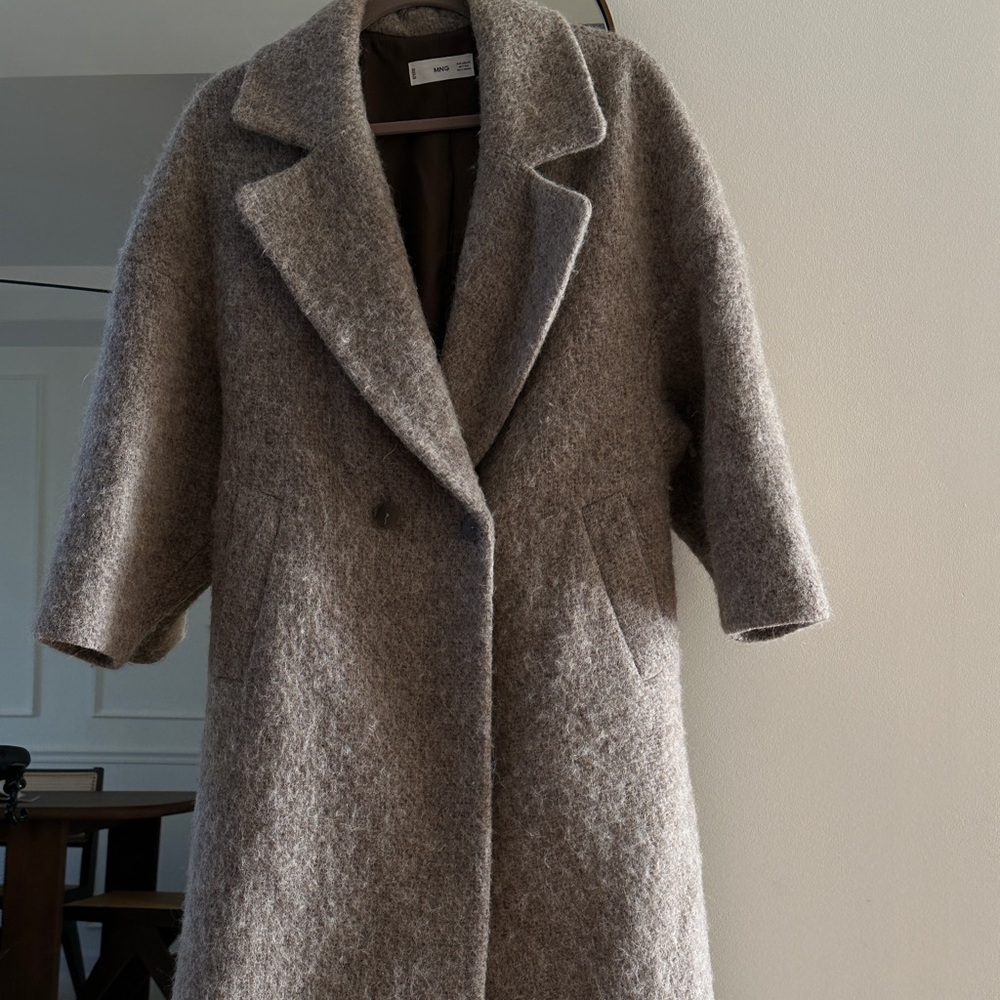 Wool Blend Light Brown Coat